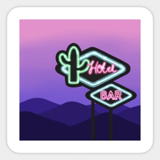 Neon signs Sticker